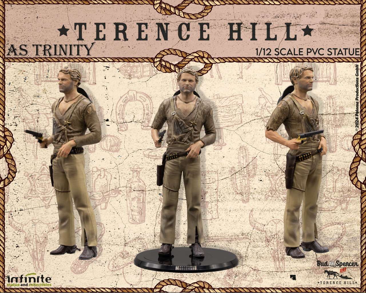 Terence Hill als Trinity 15 cm 1/12 PVC Statue Infinite Statue