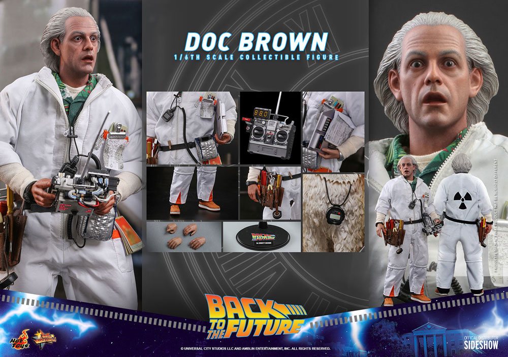Zurück in die Zukunft Movie Masterpiece Actionfigur 1/6 Doc Brown 30 cm Hot Toys