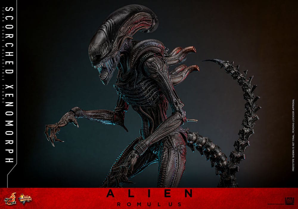 Alien - Romulus Scorched Xenomorph Movie Masterpiece 44 cm 1/6 Actionfigur Hot Toys