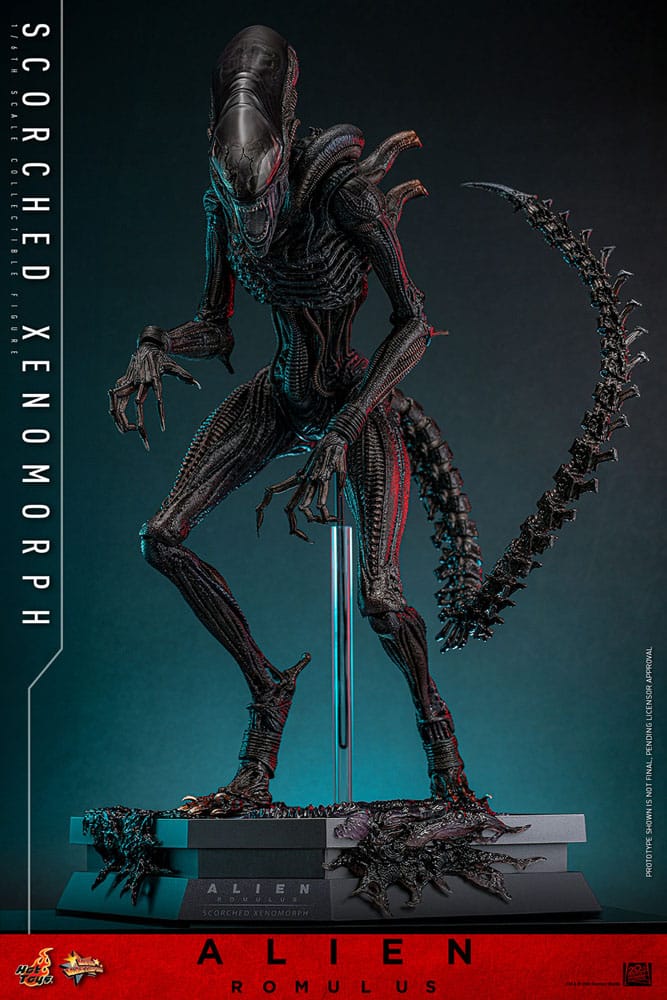 Alien - Romulus Scorched Xenomorph Movie Masterpiece 44 cm 1/6 Actionfigur Hot Toys