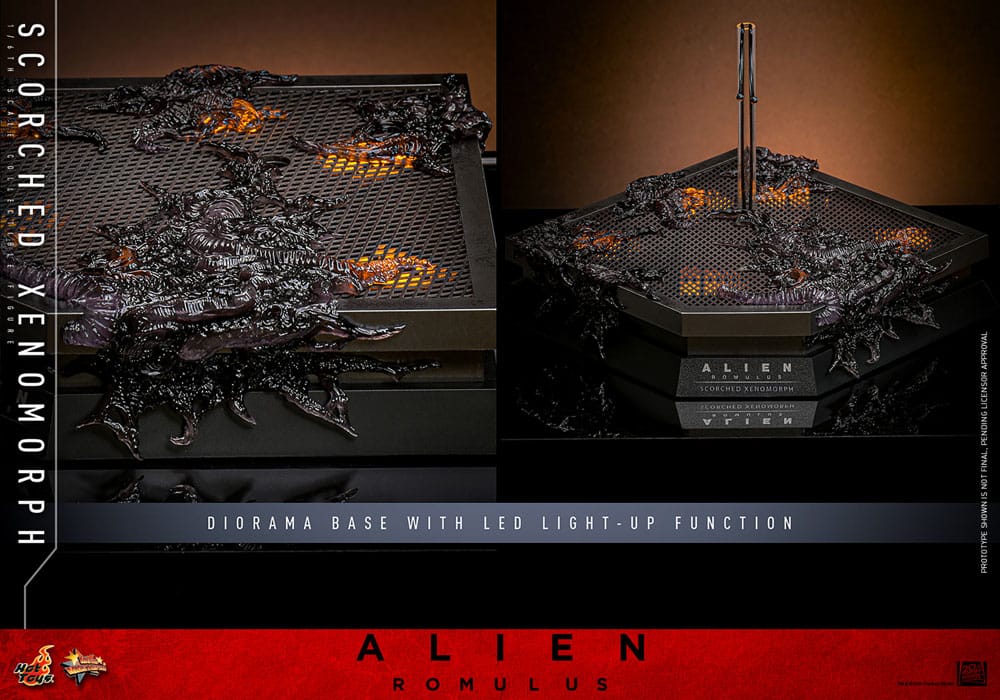 Alien - Romulus Scorched Xenomorph Movie Masterpiece 44 cm 1/6 Actionfigur Hot Toys