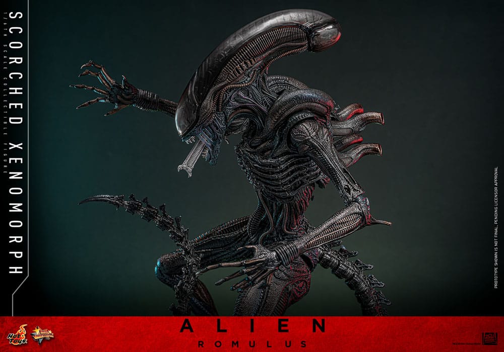 Alien - Romulus Scorched Xenomorph Movie Masterpiece 44 cm 1/6 Actionfigur Hot Toys