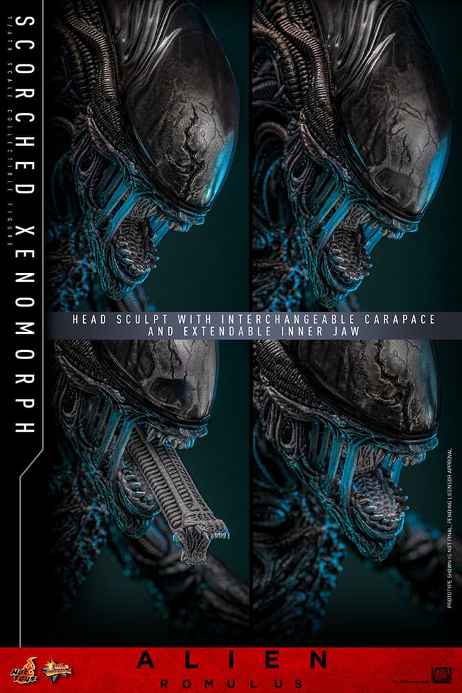 Alien - Romulus Scorched Xenomorph Movie Masterpiece 44 cm 1/6 Actionfigur Hot Toys