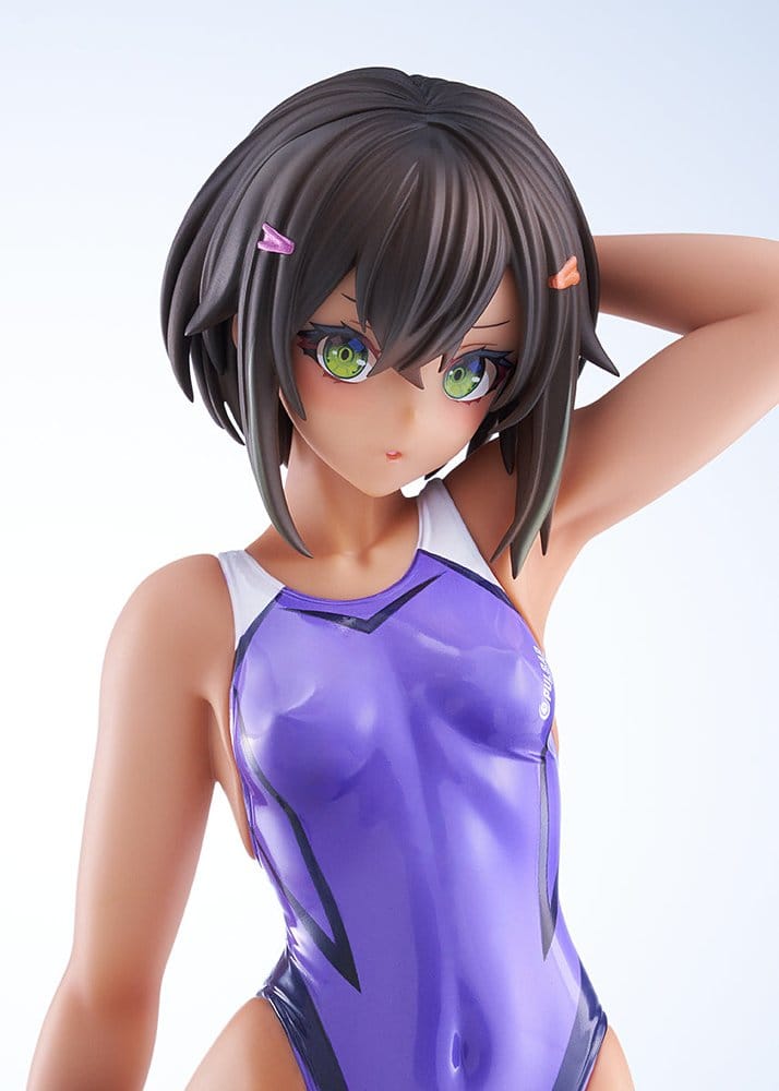 Amakuni Arms Note Buchou-chan of the Swimming Club Purple Swimsuit Ver. 1/7 Figur