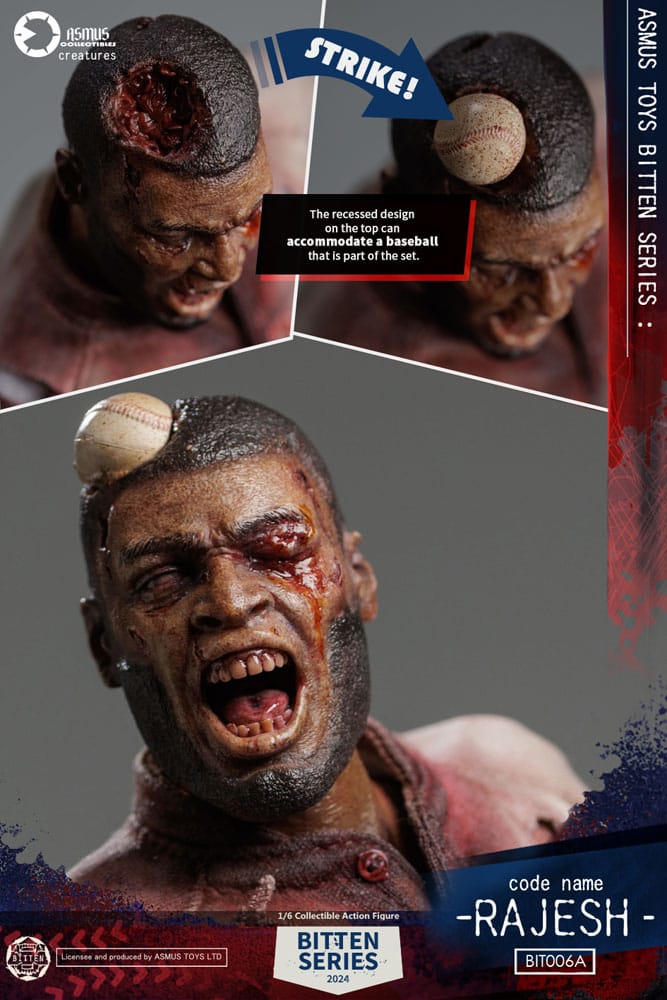 Asmus Collectible Toys Bitten Rajesh Zombie 1/6 Actionfigur