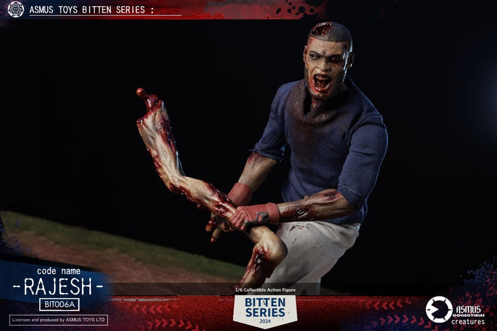 Asmus Collectible Toys Bitten Rajesh Zombie 1/6 Actionfigur