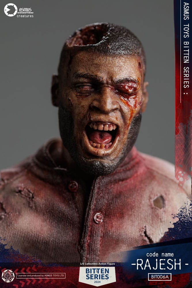 Asmus Collectible Toys Bitten Rajesh Zombie 1/6 Actionfigur