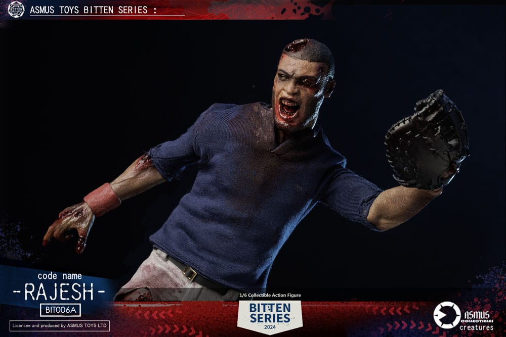 Asmus Collectible Toys Bitten Rajesh Zombie 1/6 Actionfigur