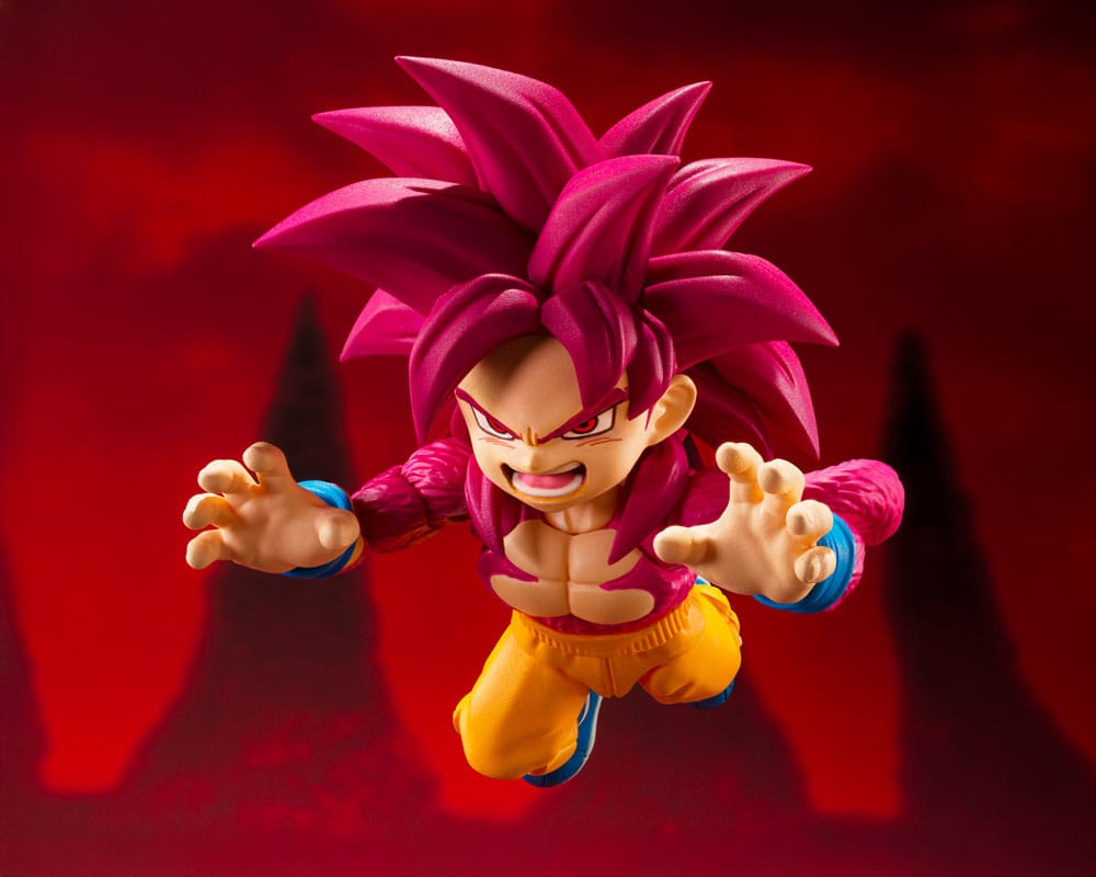 Bandai Tamashii Nations Dragon Ball Daima Son Goku (mini) Super Saiyan Level 4 S.H.Figuarts Actionfigur