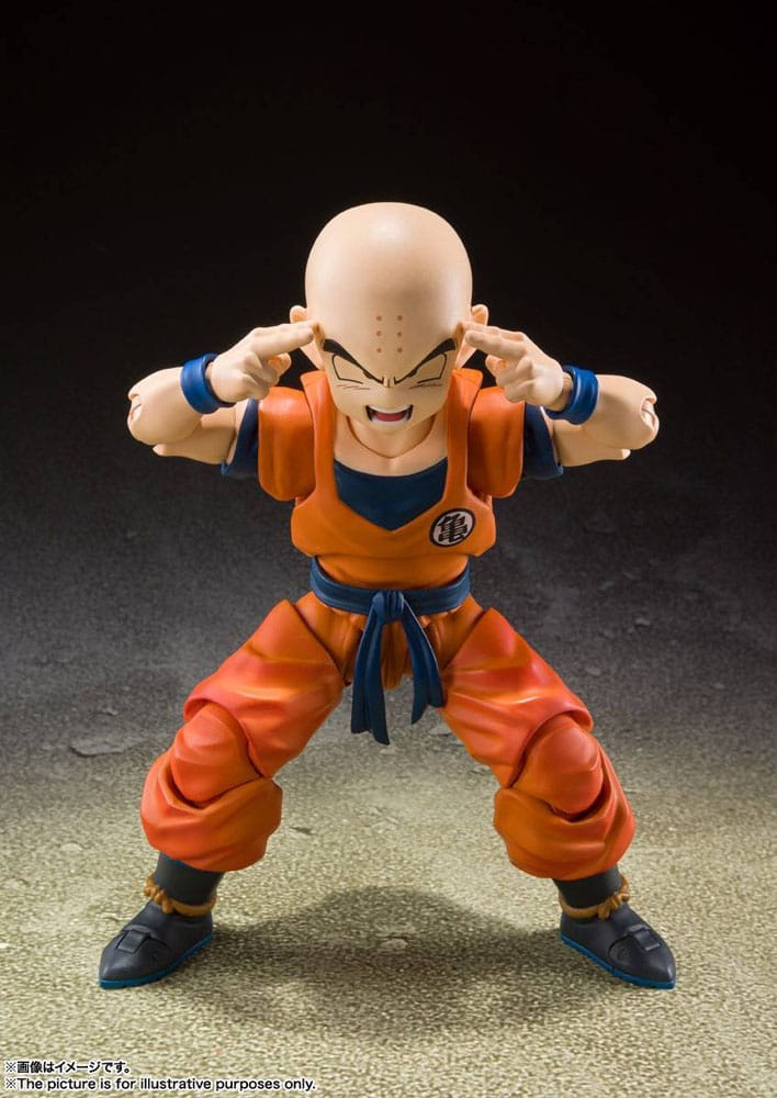 Bandai Tamashii Nations Dragon Ball Z Krillin-Earth’s Strongest Man S.H. Figuarts Actionfigur