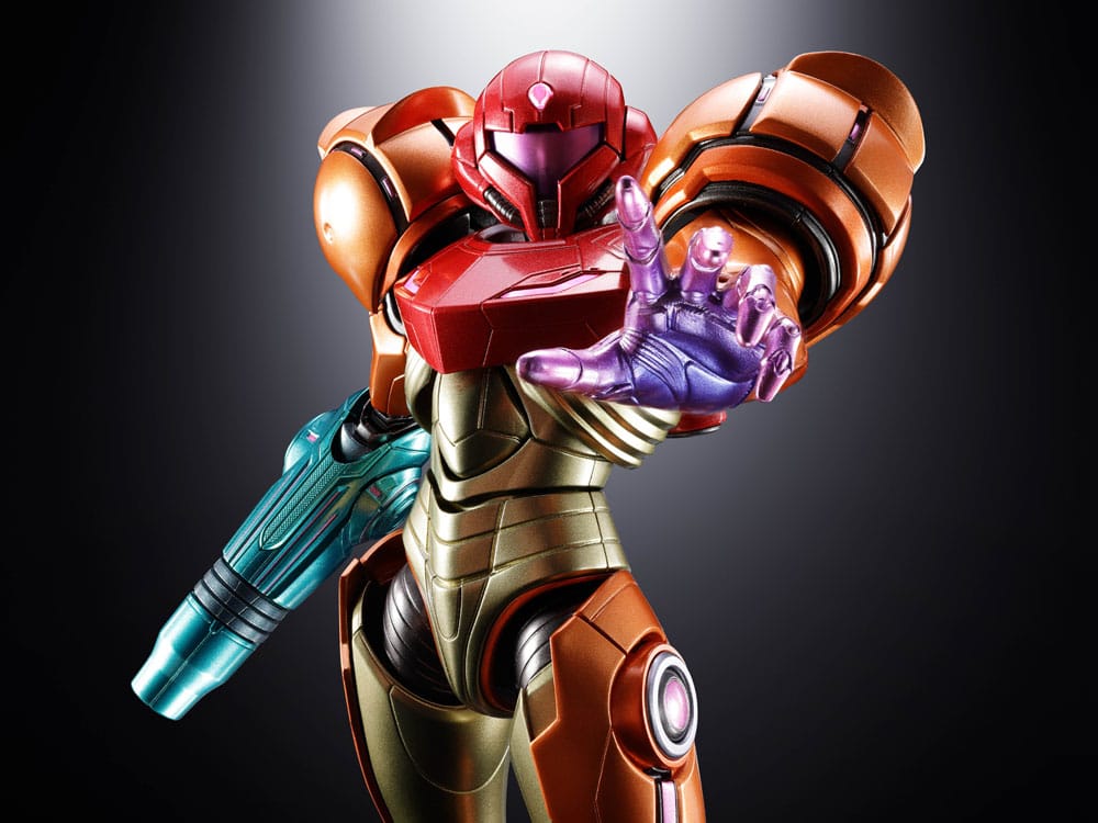 Bandai Tamashii Nations Metroid Prime 4 Beyond Samus Aran Chogokin Diecast LED Actionfigur