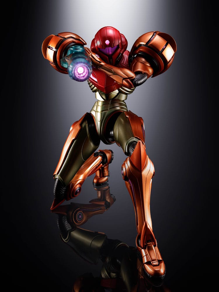Bandai Tamashii Nations Metroid Prime 4 Beyond Samus Aran Chogokin Diecast LED Actionfigur