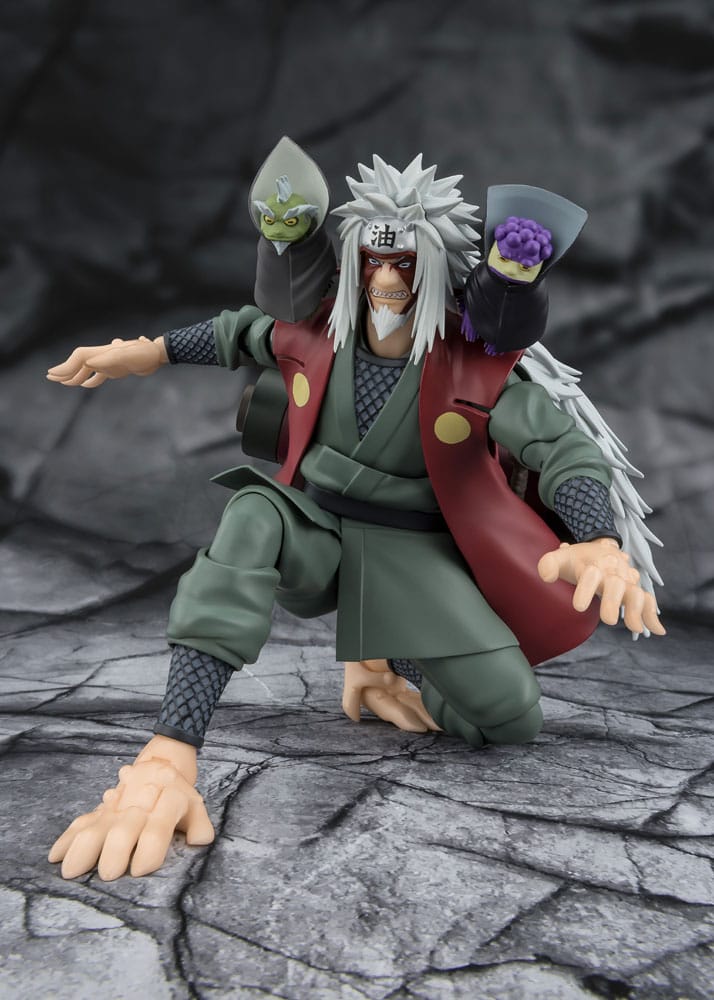 Bandai Tamashii Nations Naruto S.H.Figuarts Jiraiya Hidden Leaf Heroic Master Sage (Sage Mode Set) Actionfigur