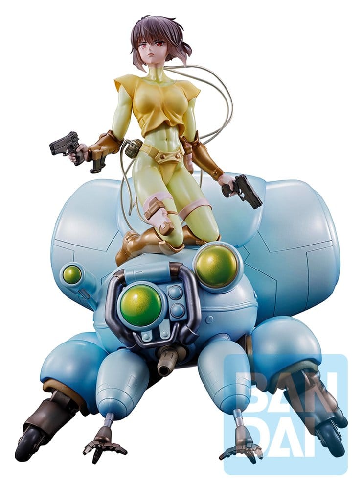 Banpresto The Ghost in the Shell Ichibansho Motoko Kusanagi & Fuchikoma Vers. Blue Figur