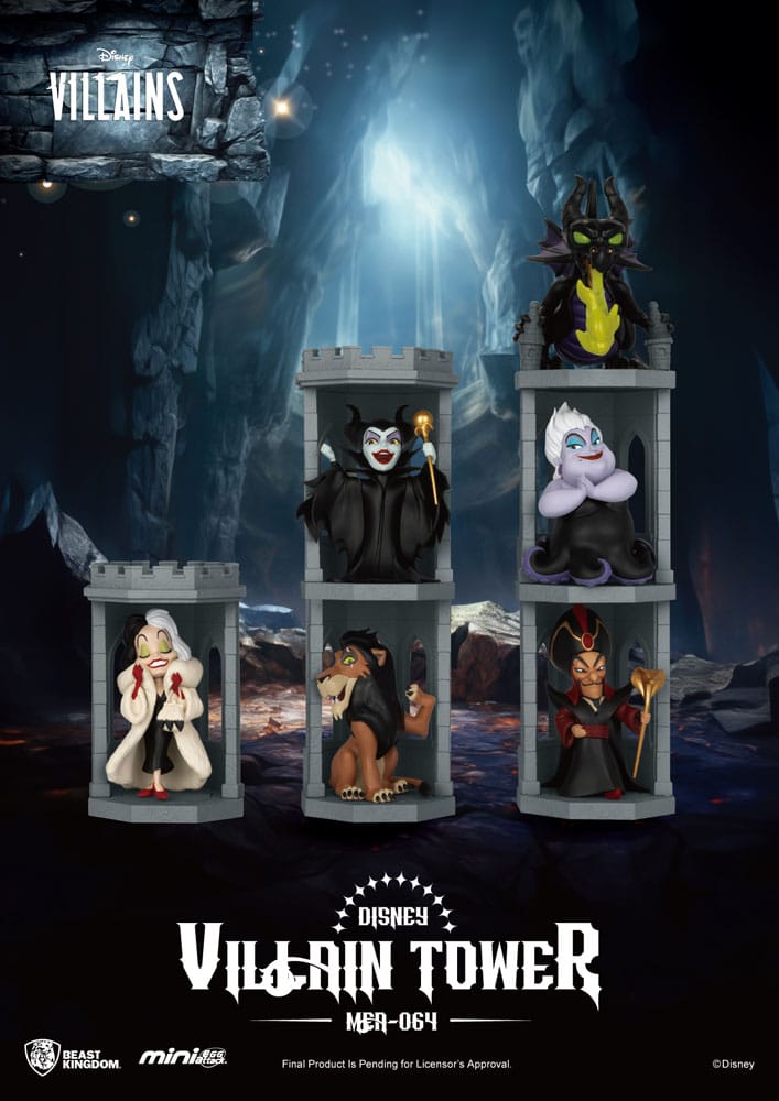 Beast Kingdom Toys Disney Villains Mini Egg Attack Series Villain Tower Sortiment Blind Box Figuren (6)