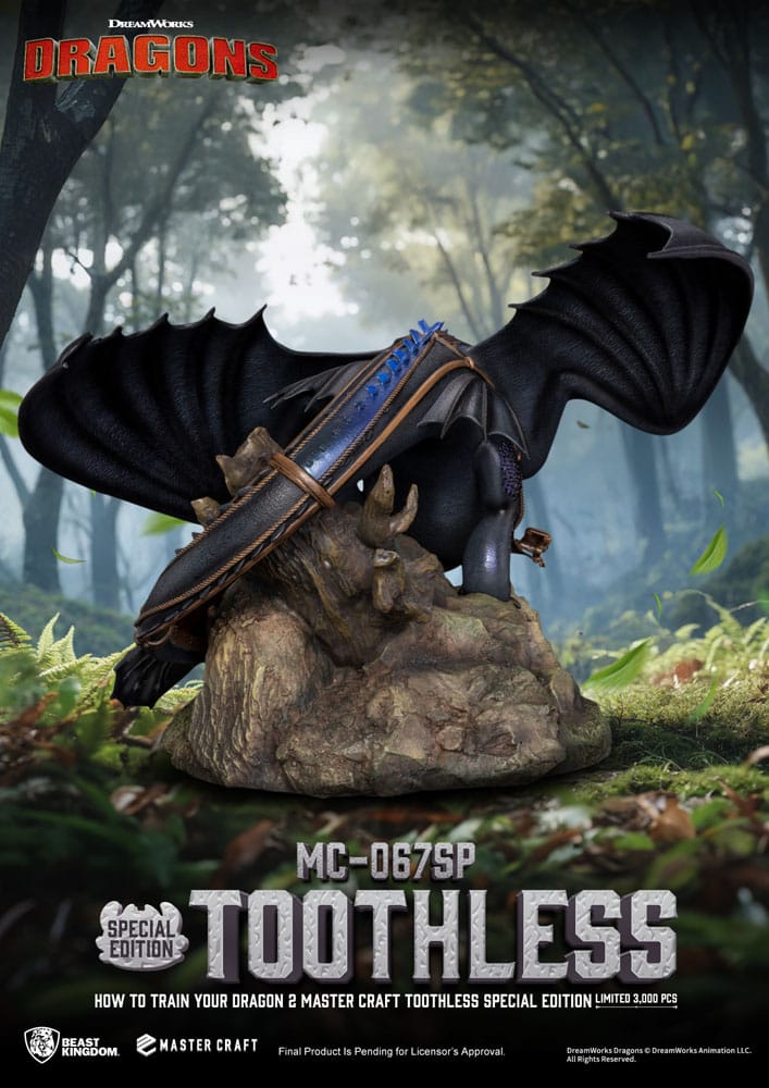 Beast Kingdom Toys Drachenzähmen Leicht Gemacht 2 Toothless Master Craft Statue