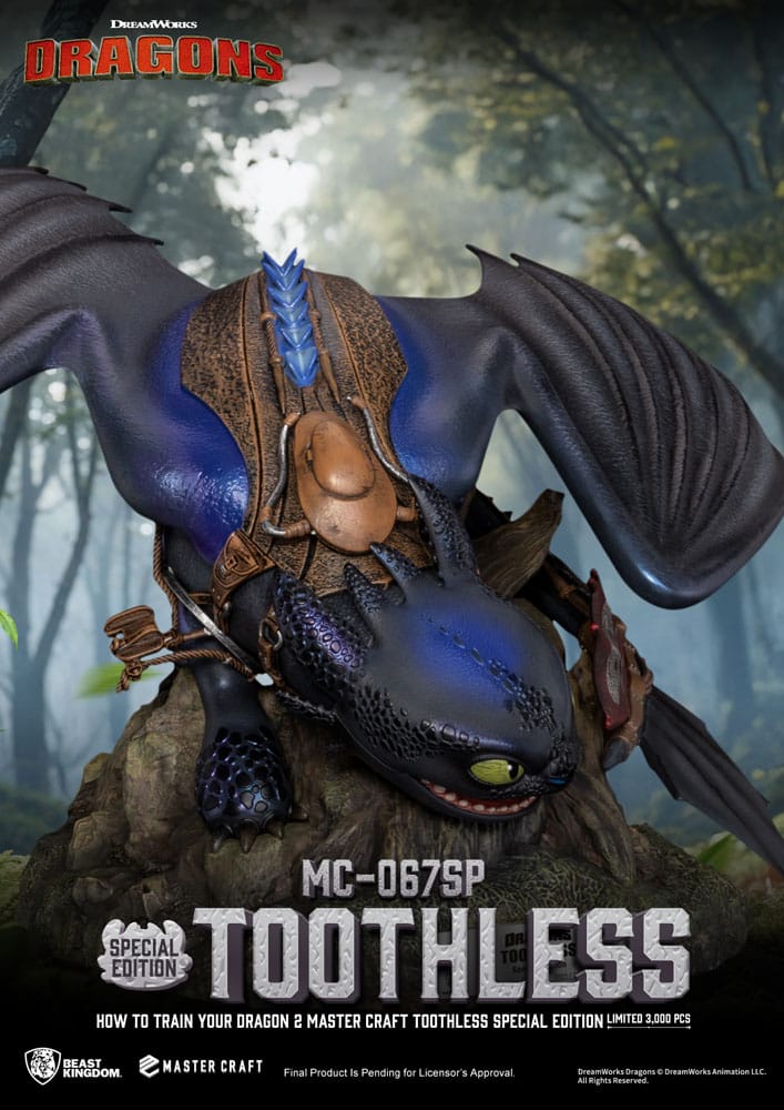 Beast Kingdom Toys Drachenzähmen Leicht Gemacht 2 Toothless Master Craft Statue
