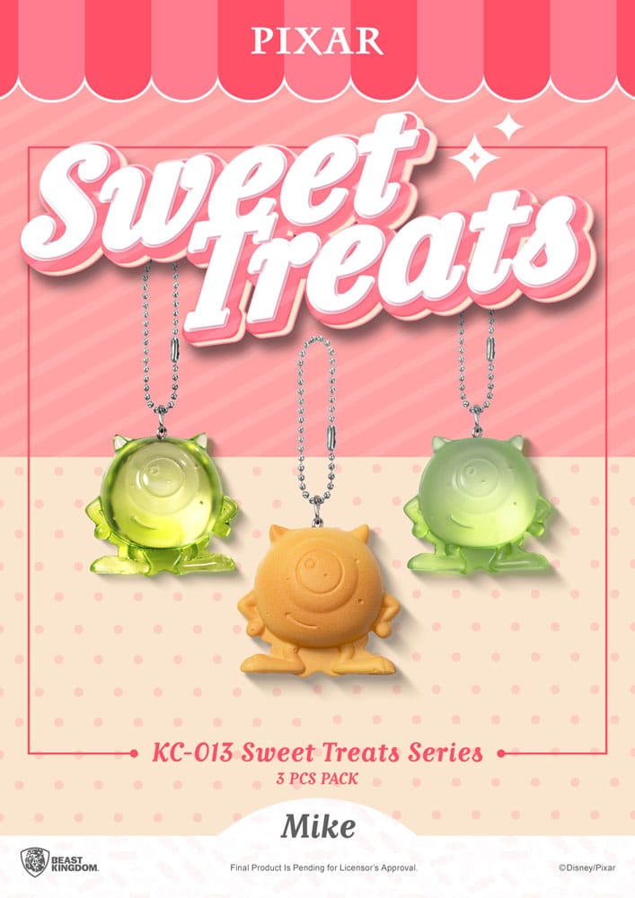 Beast Kingdom Toys Pixar Sweet Treats Series Schlüsselanhänger 3er-Pack