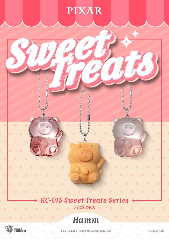 Beast Kingdom Toys Pixar Sweet Treats Series Schlüsselanhänger 3er-Pack
