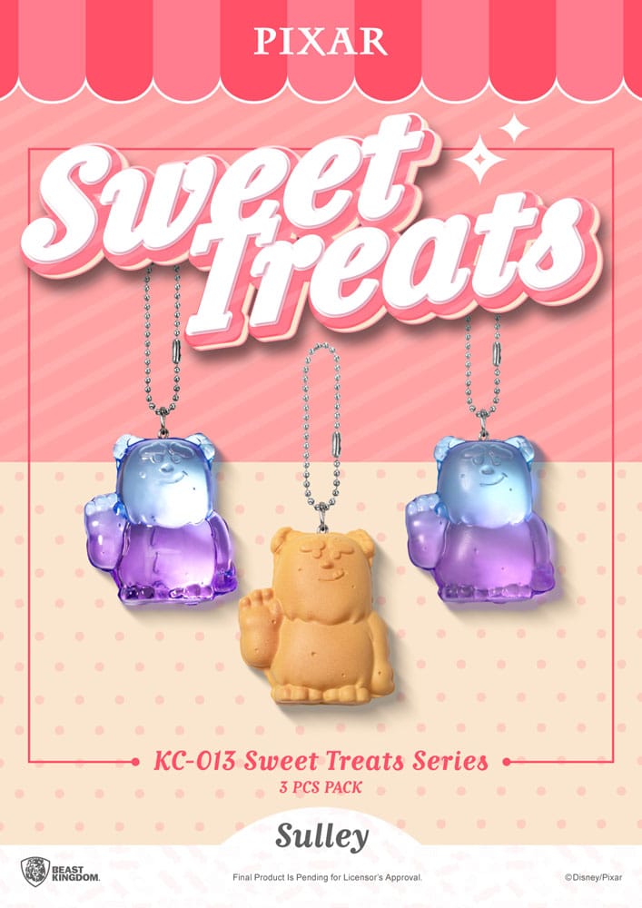 Beast Kingdom Toys Pixar Sweet Treats Series Schlüsselanhänger 3er-Pack