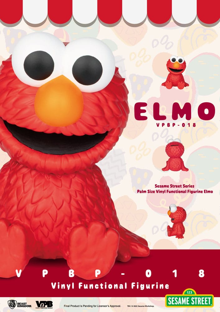 Beast Kingdom Toys Sesamstraße Elmo Piggy Vinyl Spardose