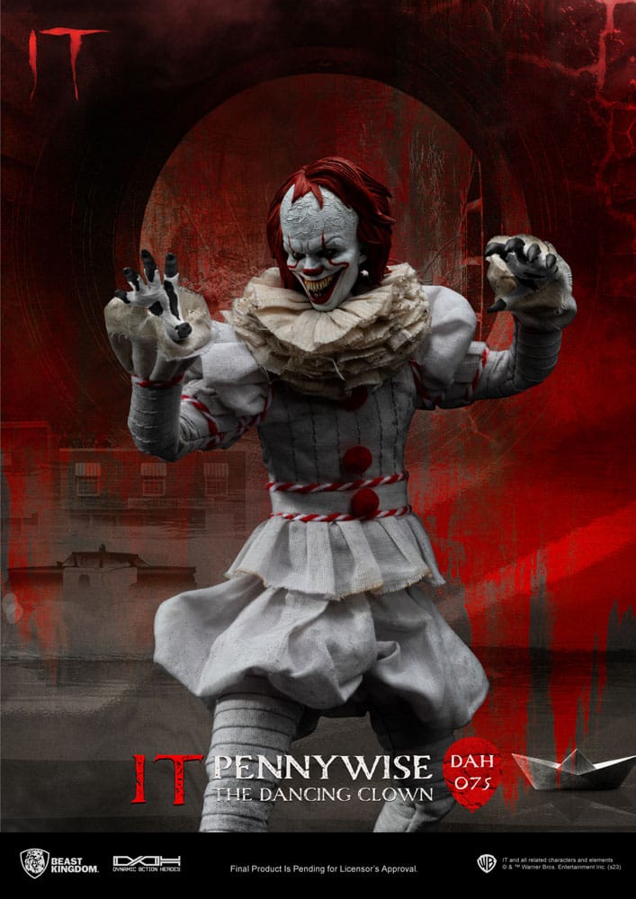 Beast Kingdom Toys Stephen King’s Es Pennywise Dynamic 8ction Heroes 1/9 Actionfigur