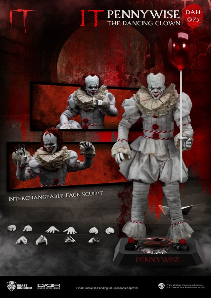 Beast Kingdom Toys Stephen King’s Es Pennywise Dynamic 8ction Heroes 1/9 Actionfigur