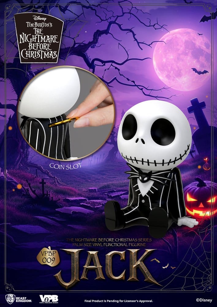 Beast Kingdom Toys The Nightmare Before Christmas Jack Palm Size Figur Spardose