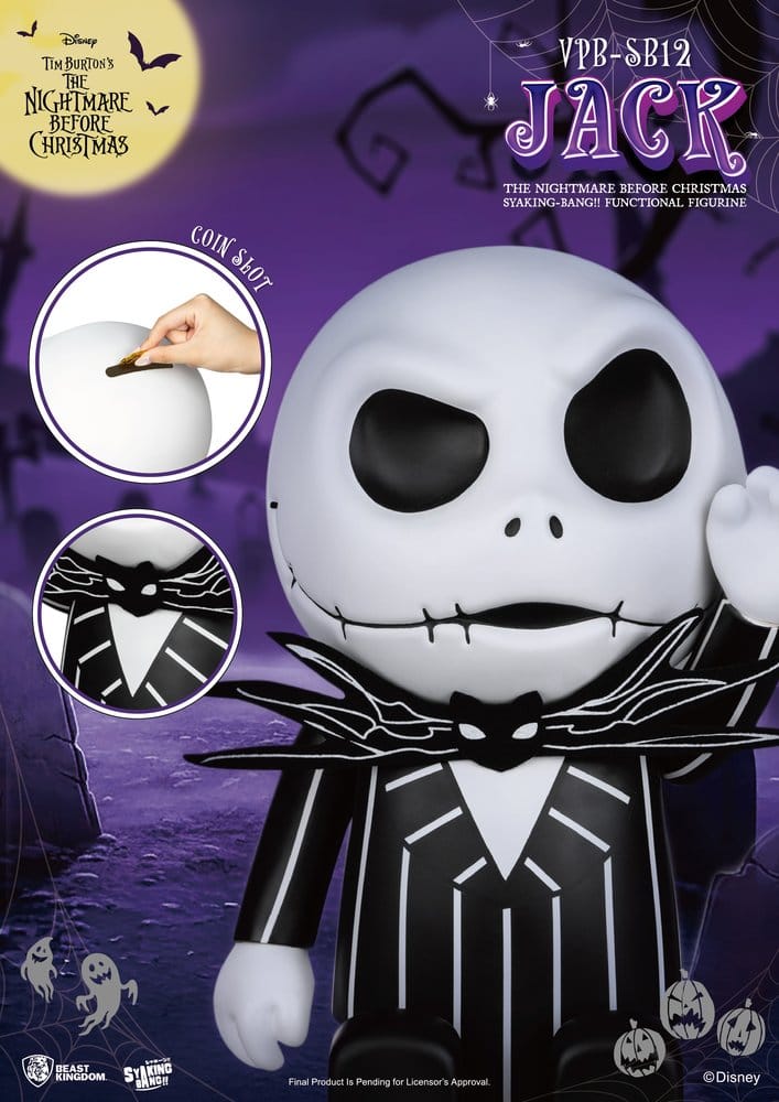 Beast Kingdom Toys The Nightmare Before Christmas Syaking-Bang Jack Figur Spardose