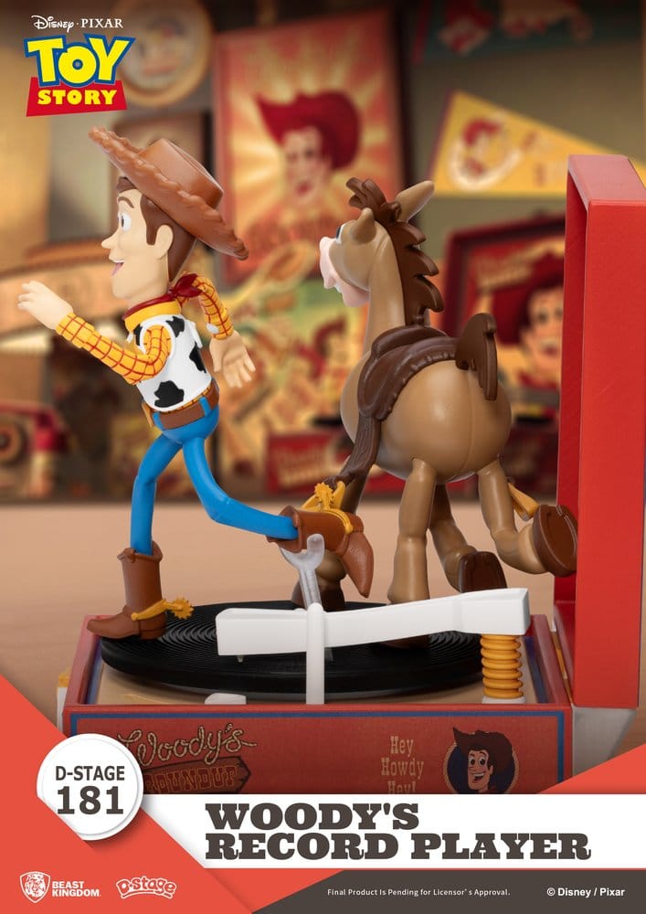Beast Kingdom Toys Toy Story Record Player Series Woody’s Record Player Figur