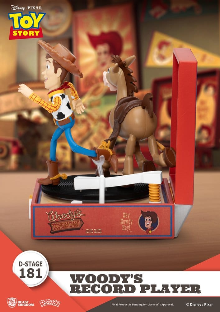 Beast Kingdom Toys Toy Story Record Player Series Woody’s Record Player Figur