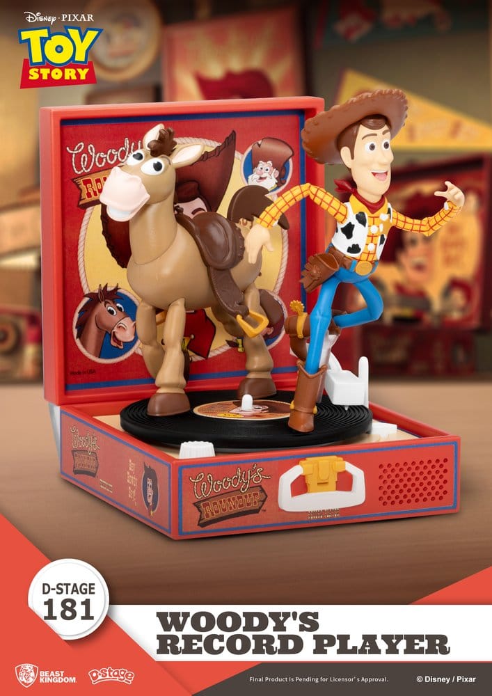 Beast Kingdom Toys Toy Story Record Player Series Woody’s Record Player Figur