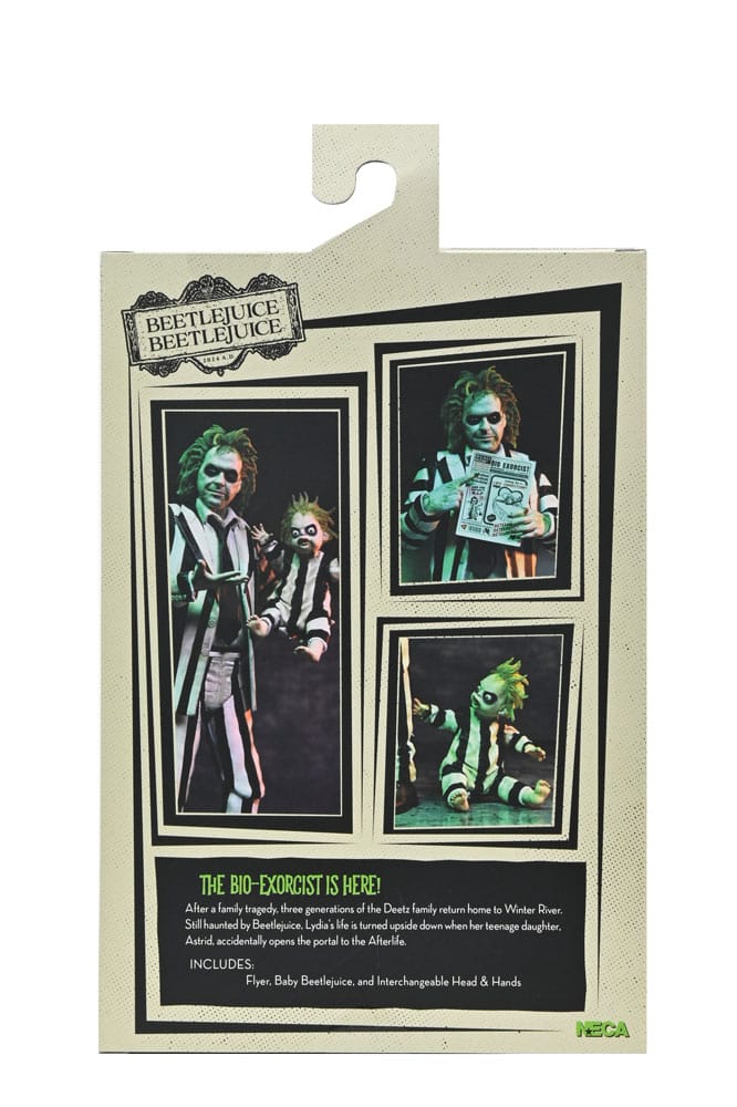 Beetlejuice Beetlejuice - Ultimate Striped Suit Beetlejuice 18 cm Actionfigur NECA