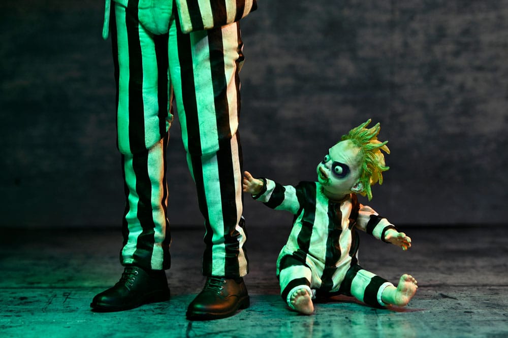 Beetlejuice Beetlejuice - Ultimate Striped Suit Beetlejuice 18 cm Actionfigur NECA