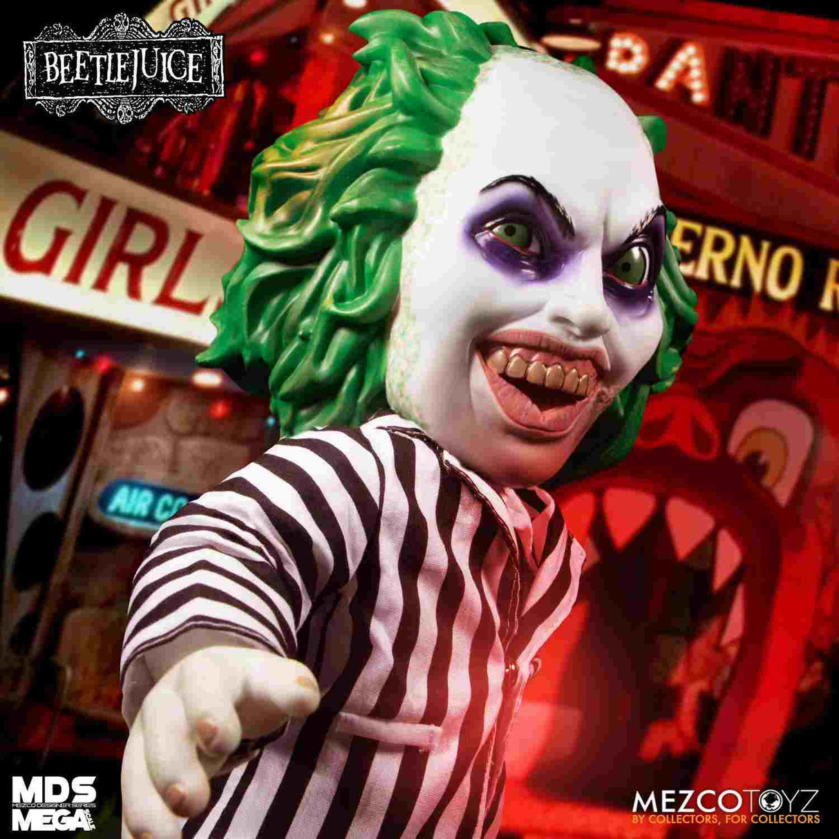 Beetlejuice MDS Mega Scale Sprechende Actionfigur Beetlejuice 38 cm Mezco Toyz