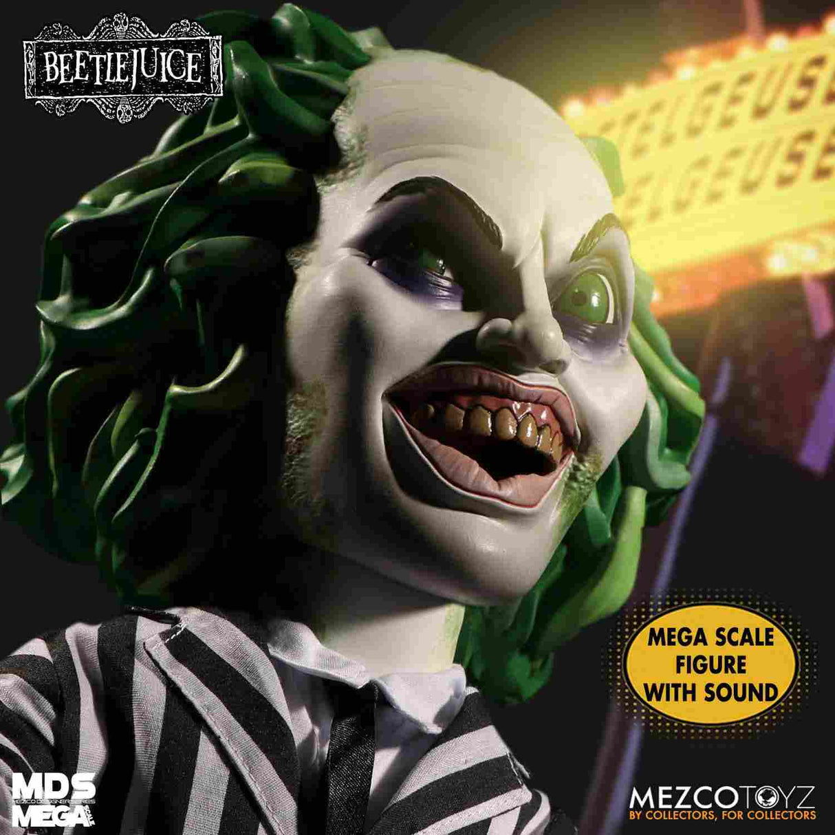 Beetlejuice MDS Mega Scale Sprechende Actionfigur Beetlejuice 38 cm Mezco Toyz
