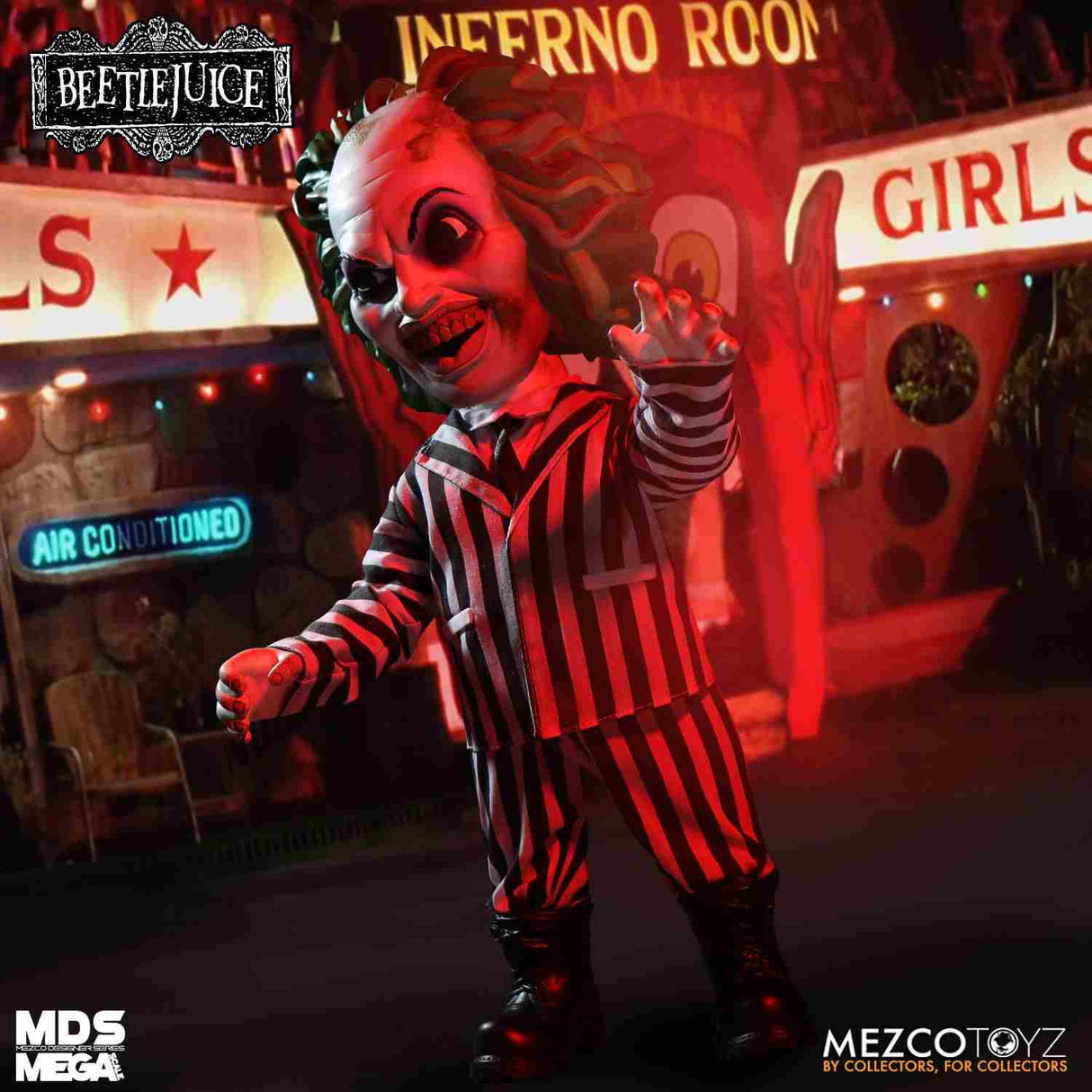 Beetlejuice MDS Mega Scale Sprechende Actionfigur Beetlejuice 38 cm Mezco Toyz