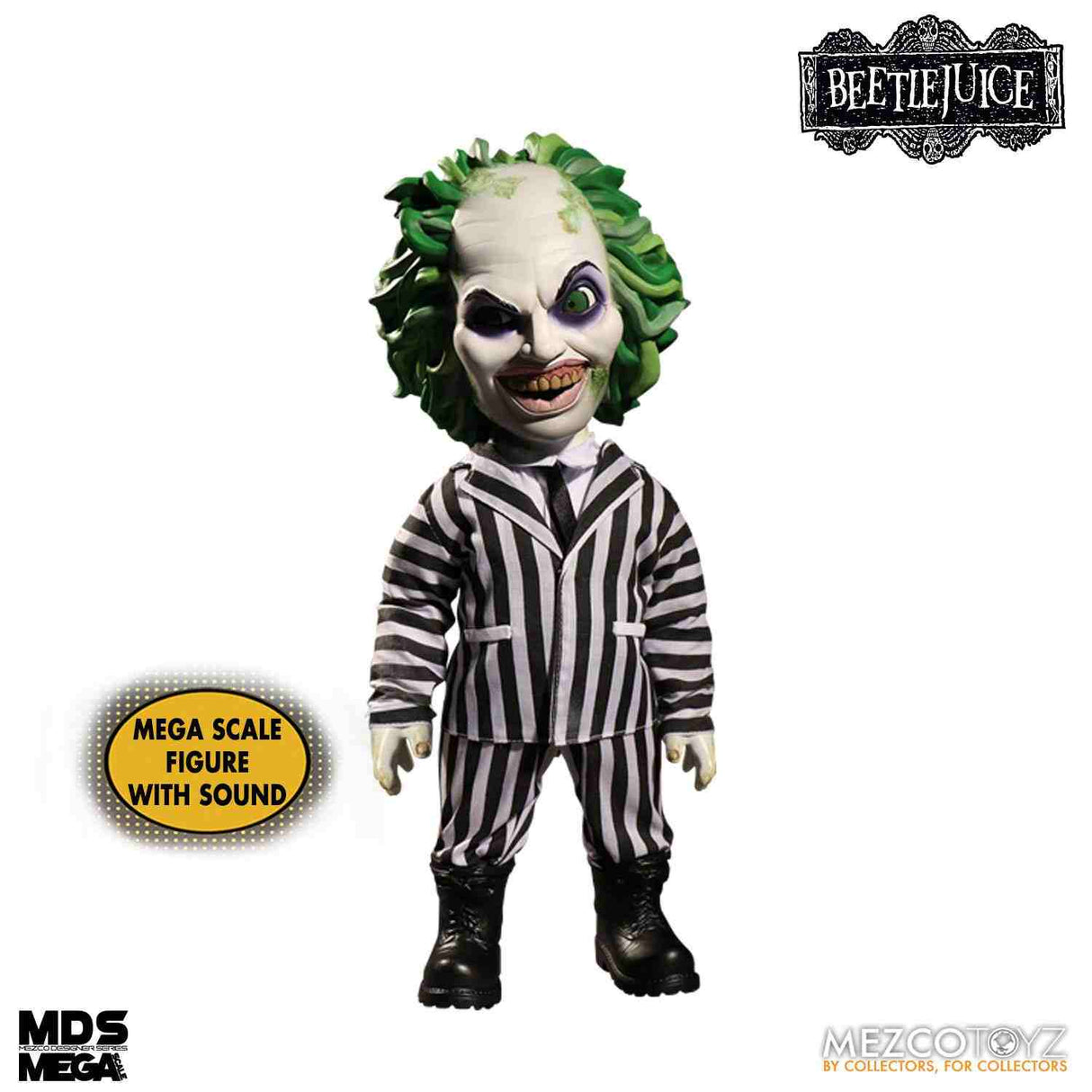Beetlejuice MDS Mega Scale Sprechende Actionfigur Beetlejuice 38 cm Mezco Toyz