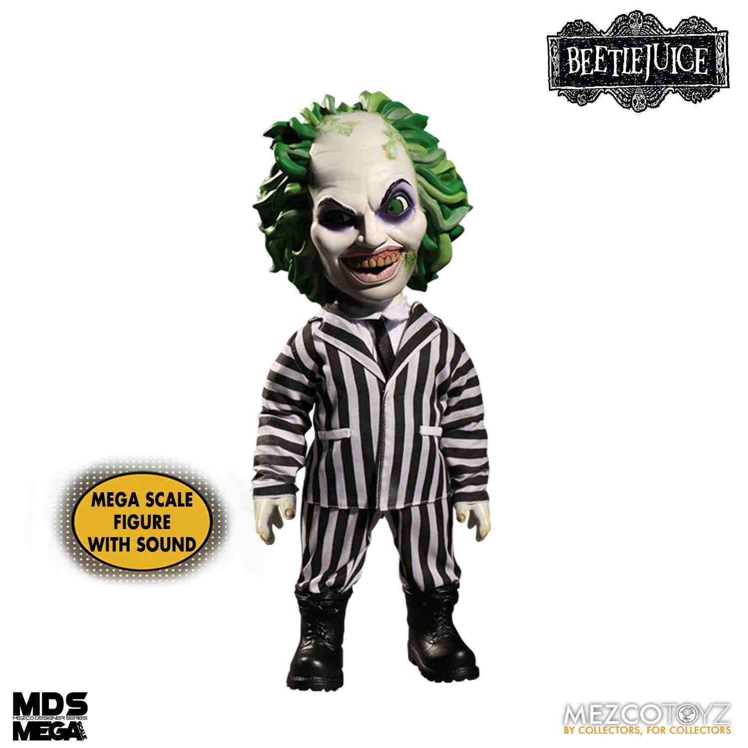 Beetlejuice MDS Mega Scale Sprechende Actionfigur Beetlejuice 38 cm Mezco Toyz
