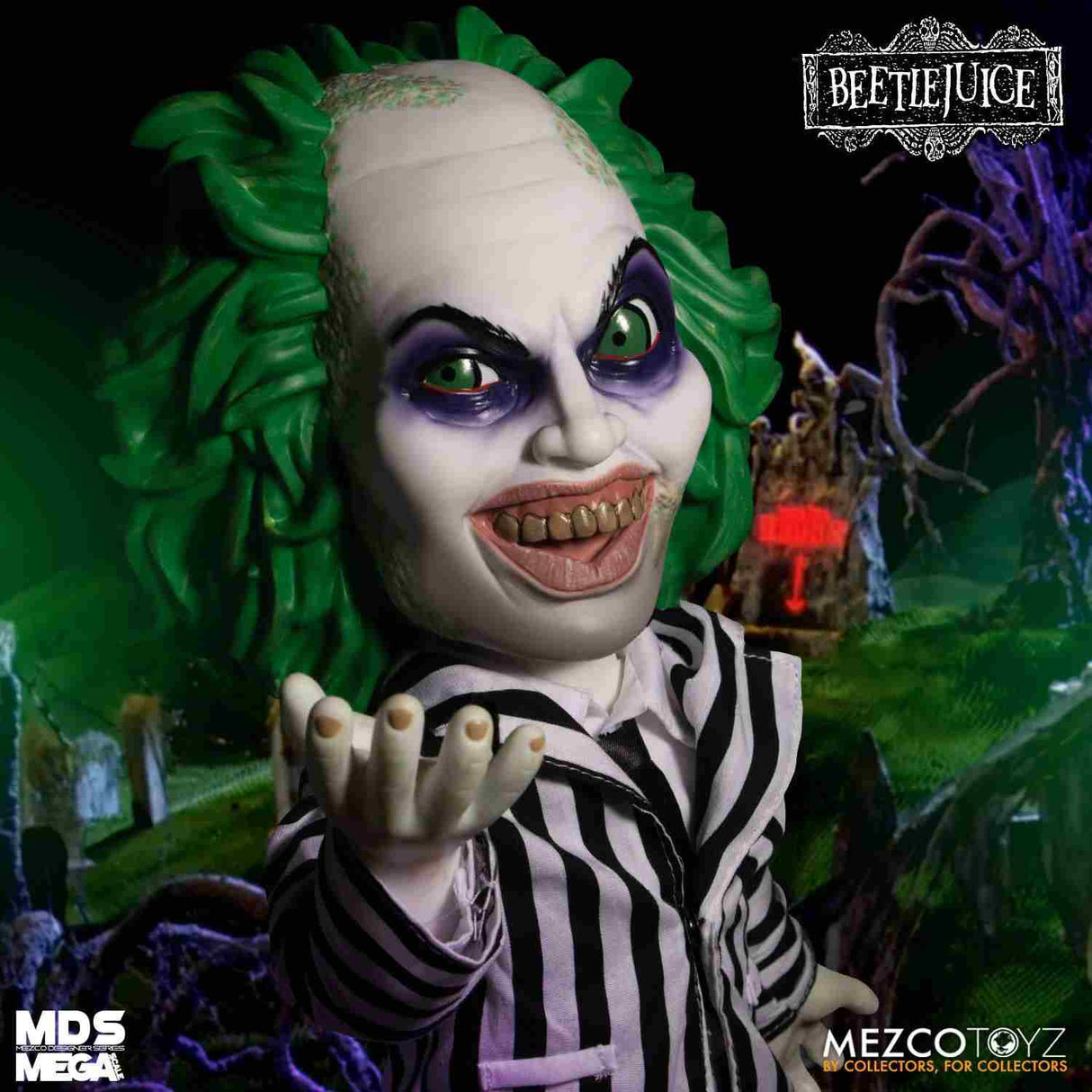 Beetlejuice MDS Mega Scale Sprechende Actionfigur Beetlejuice 38 cm Mezco Toyz