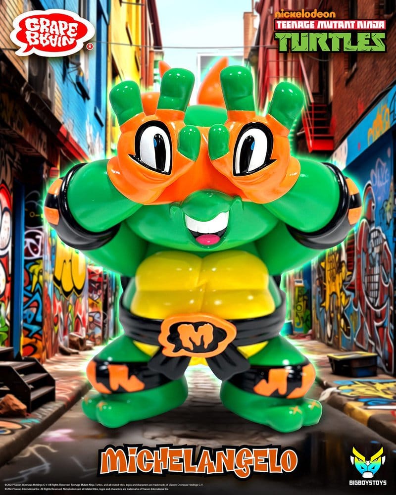 BigBoysToys Teenage Mutant Ninja Turtles Michelangelo x Grape Brain Vinyl-Figur