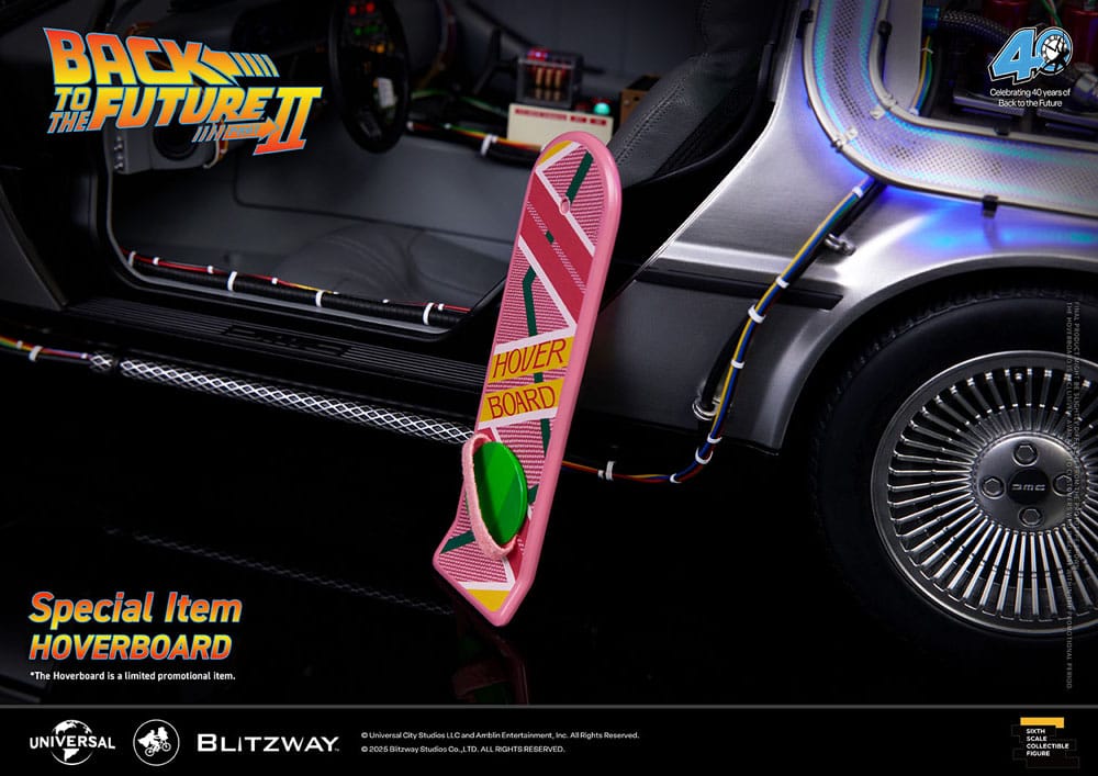 Blitzway Zurück in die Zukunft II DeLorean Zeitmaschine Time Machine Premium UMS 1/6 Fahrzeug
