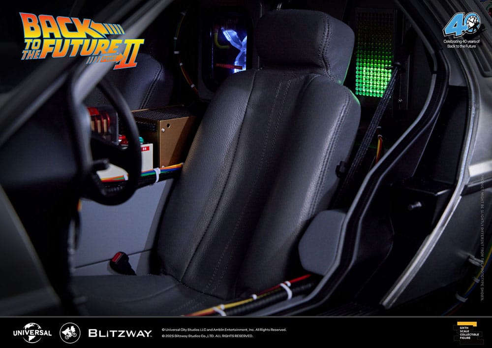 Blitzway Zurück in die Zukunft II DeLorean Zeitmaschine Time Machine Premium UMS 1/6 Fahrzeug