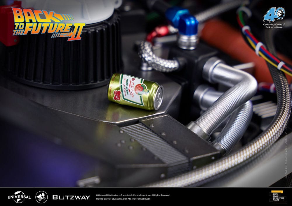 Blitzway Zurück in die Zukunft II DeLorean Zeitmaschine Time Machine Premium UMS 1/6 Fahrzeug