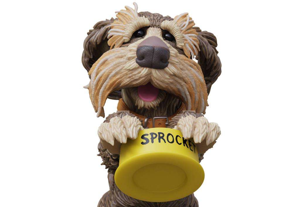 Boss Fight Studio Fraggle Rock Sprocket Wave 2 Actionfigur