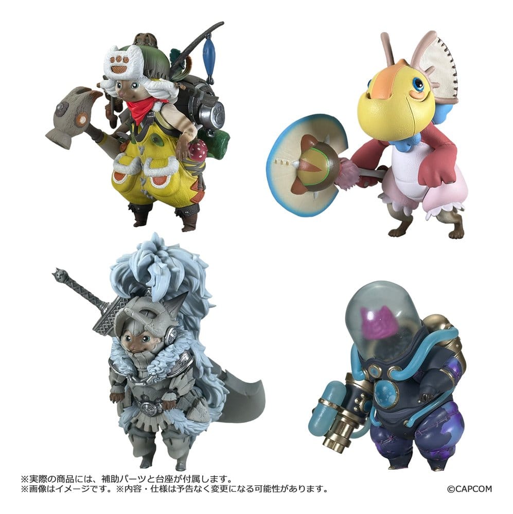 Capcom Monster Hunter Standard Model Plus Palico Collection Vol. 1 Blind Box Minifigur Sortiment (4)