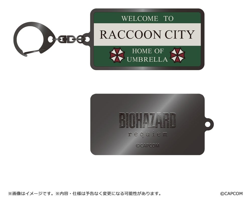 Capcom Resident Evil Requiem Raccoon City Welcome Sign Metall-Schlüsselanhänger