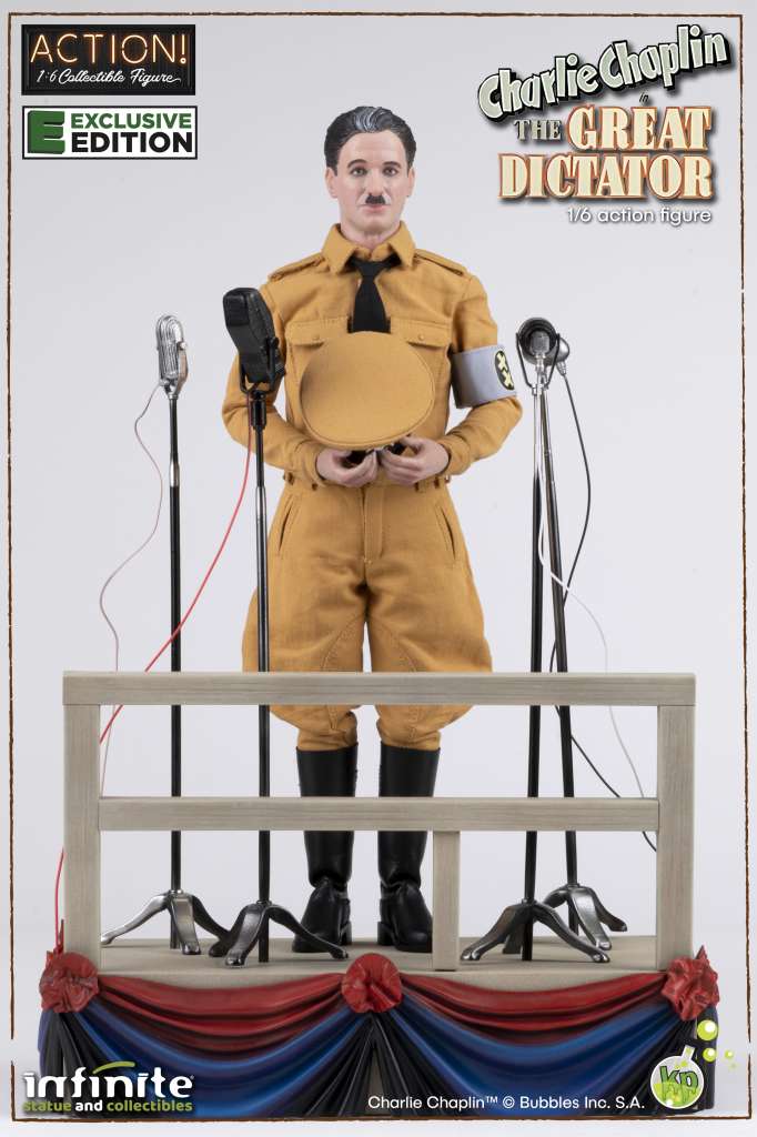 Charlie Chaplin Great Dictator Web Exclusive Version 28 cm 1/6 Actionfigur Infinite Statue