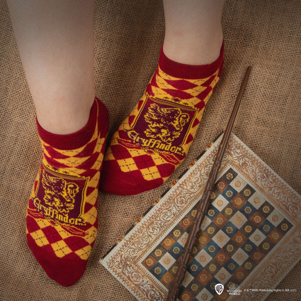 Cinereplicas Harry Potter Gryffindor 3er-Pack Knöchelsocken