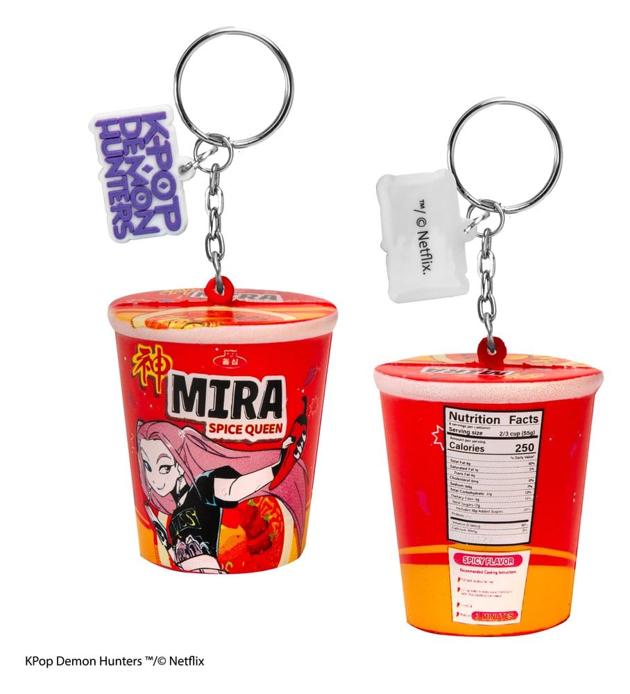 Cinereplicas KPop Demon Hunters Mira Spice Queen Noodles Squishy Schlüsselanhänger